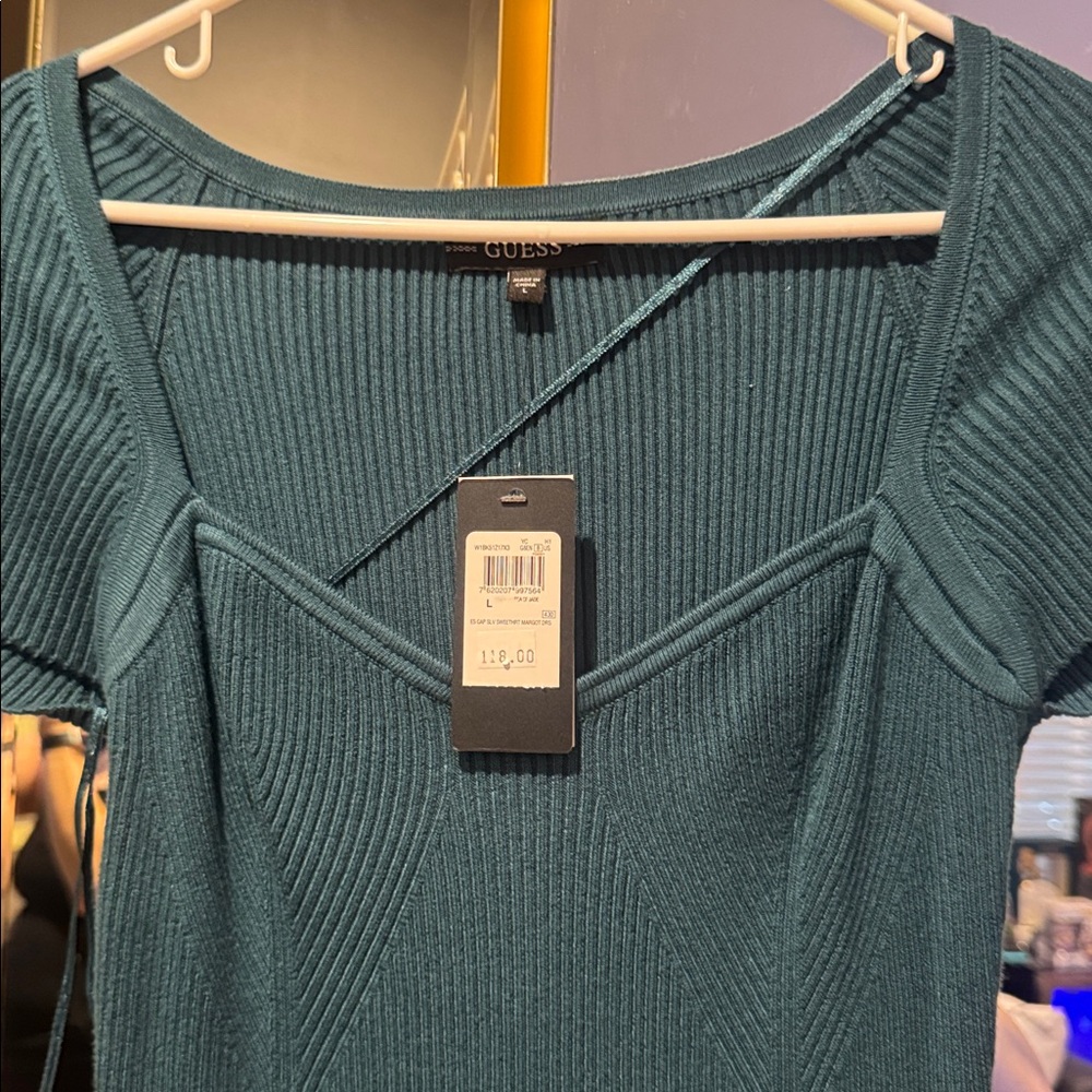 Mini Teal Dress - Picture 3 of 7